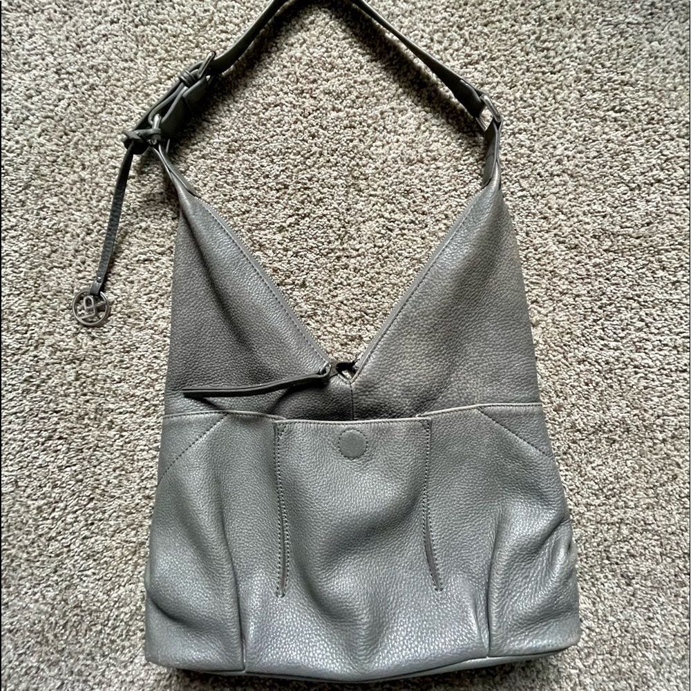 Linea Pelle Distressed Leather Asymmetrical Bag